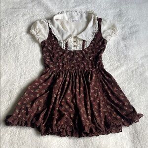 LIZ LISA Brown Floral Mini Dress